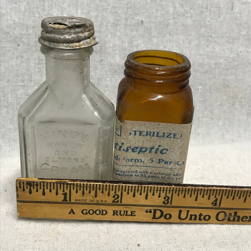 Vintage Apothecary Bottles, Cloudy Glass Vintage, Wedding‎ Decoration, Farmhouse - Picture 9 of 9